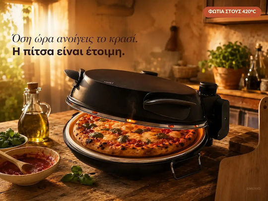 Emerio Pizza Maker 1200W Black