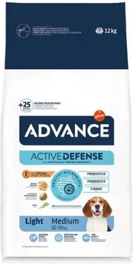 Affinity Advance Light Medium 3kg Dry Food Diet for Adult Medium Breed Dogs with Chicken and Rice