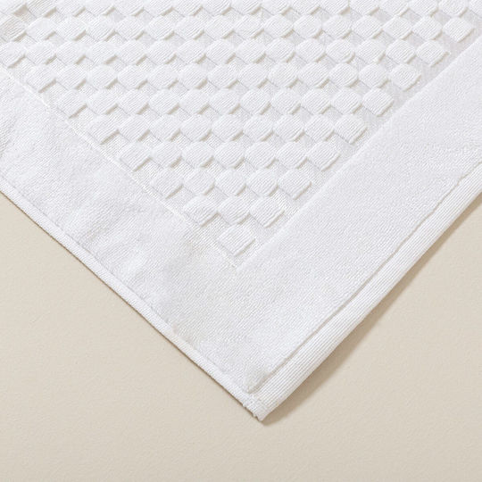 SteweHome Wooden Bath Mat STE-025050-V52088 White 50x70cm