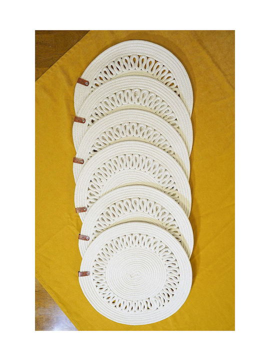 SteweHome Σουπλά Ψάθινο Λευκό 100x35cm SteweHome Σουπλά Ψάθινο Λευκό 100x35cm