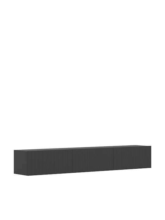 TV Stand with LED Lighting Gray L180xD31xH28cm