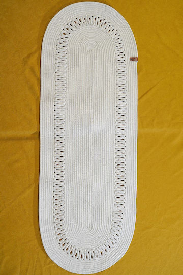 SteweHome Seturi De Masă Din Paie Alb 100x35cm
