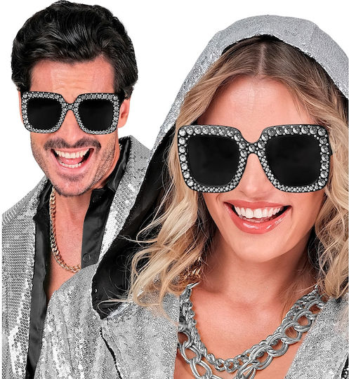 Karneval Brillen Schwarz 1Stück