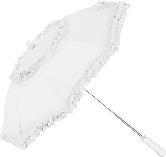 Karneval Regenschirm Weiß 1Stück
