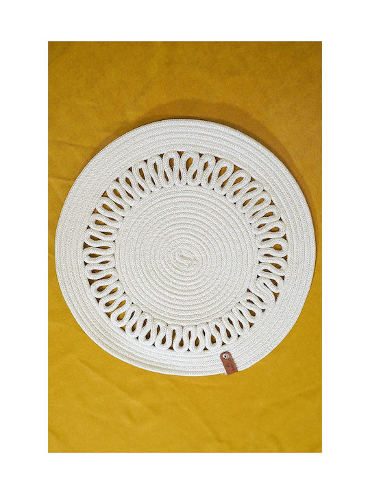 SteweHome Wicker White Placemats 100x35cm