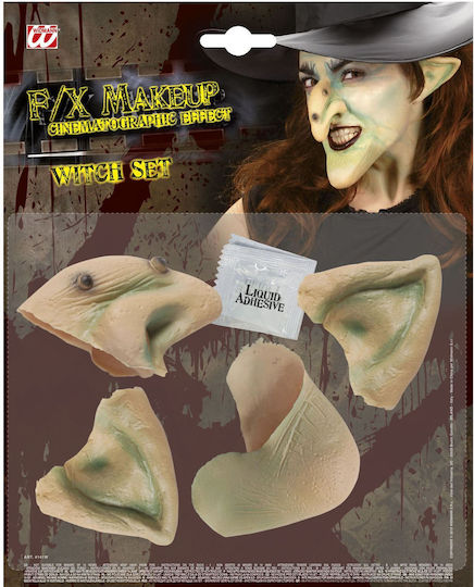 Αποκριάτικο Σετ Μεταμφίεσης Latex Μάγισσας Lux