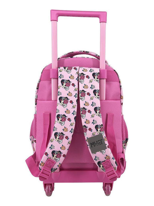 Διακάκης Minnie Mouse Σχολική Τσάντα Τρόλεϊ Δημοτικού Flowers