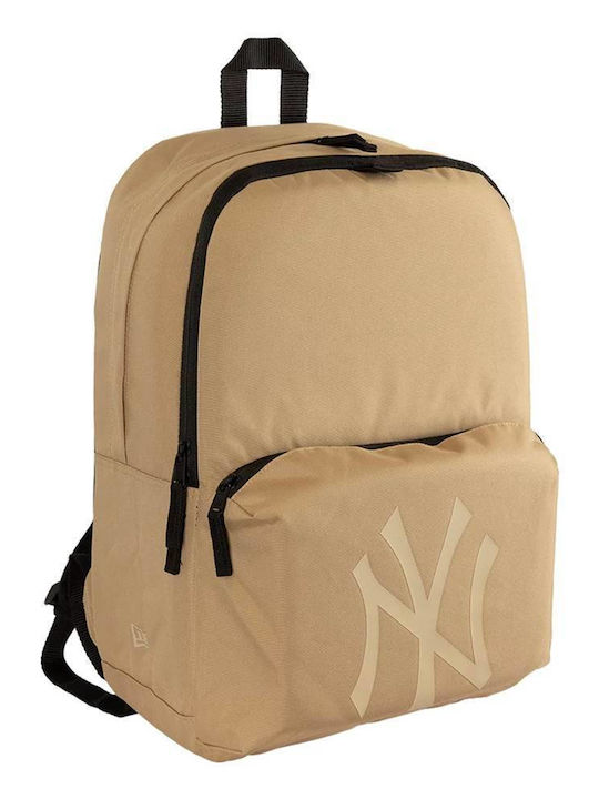 New Era New York Yankees Schulranzen Rucksack Beigen mit Flaschenhalter 17lt