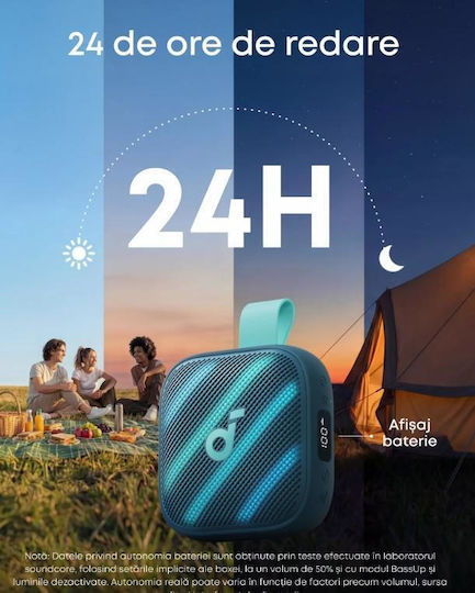 Anker Boom Go 3i Αδιάβροχο Ηχείο Bluetooth 15W με Διάρκεια Μπαταρίας έως 24 ώρες Μπλε