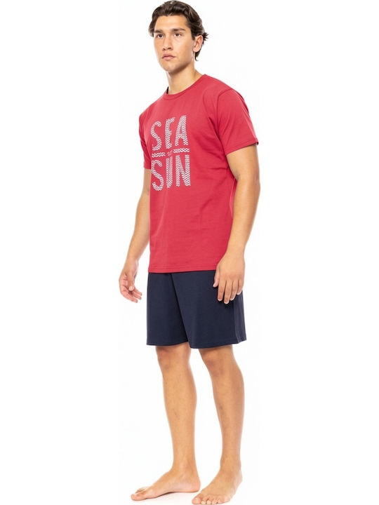 Ulisse Sommer Herrenpyjama Rote