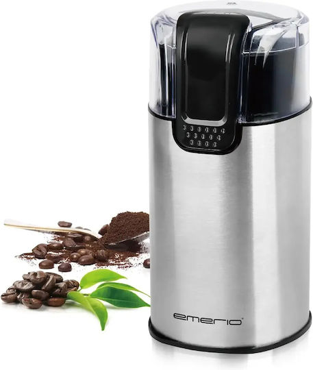 Emerio Electric Coffee Grinder 150W for 60gr Beans Silver