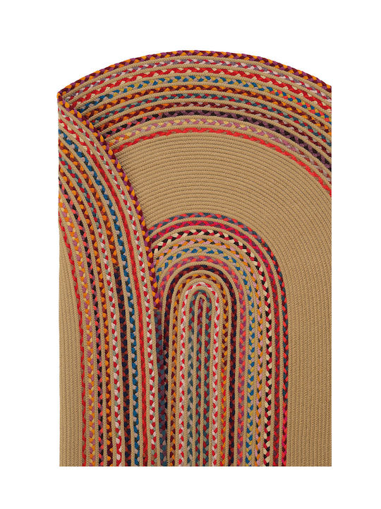 SteweHome Summer Jute Coral Runner Rug 80x200cm