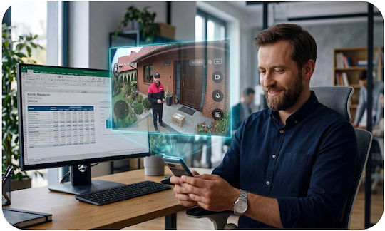 Berdsen IP Überwachungskamera Wi-Fi Full HD+ 5MP Wasserdicht mit Zwei-Wege-Kommunikation