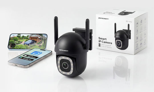 Berdsen IP Überwachungskamera Wi-Fi Full HD+ 5MP Wasserdicht mit Zwei-Wege-Kommunikation