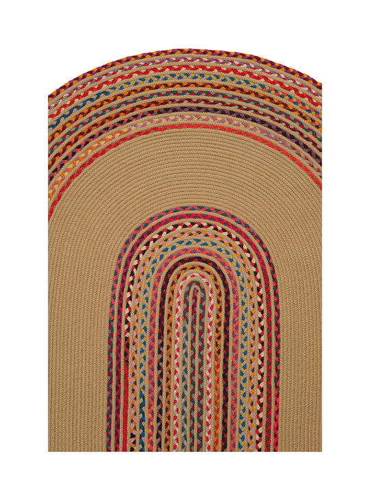 SteweHome Summer Jute Coral Runner Rug 80x150cm