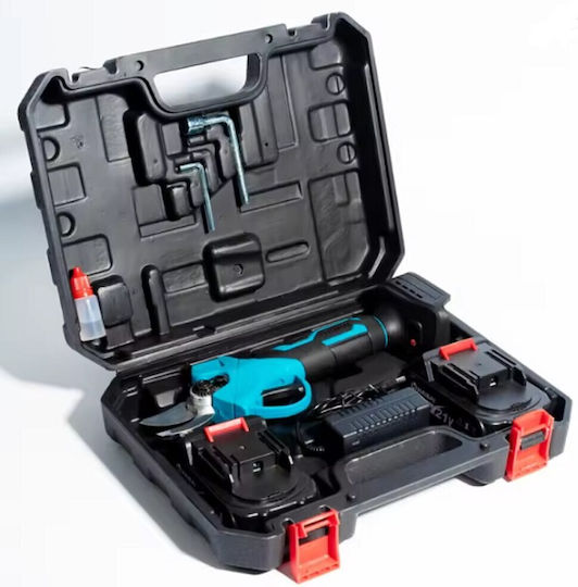 Pruning Shears Battery 48V 2x6Ah with Maximum Cutting Diameter 33mm in Carrying Case