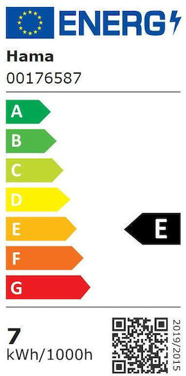 HAMA Smart Λάμπα LED 7W για Ντουί E27 Ρυθμιζόμενο Λευκό