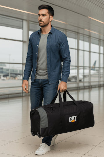 CAT Sack Voyage 80lt Black with Wheels Fabric L80xW31xH32.5cm