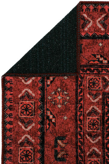 SteweHome Rectangular Burgundy Rug 95x200cm