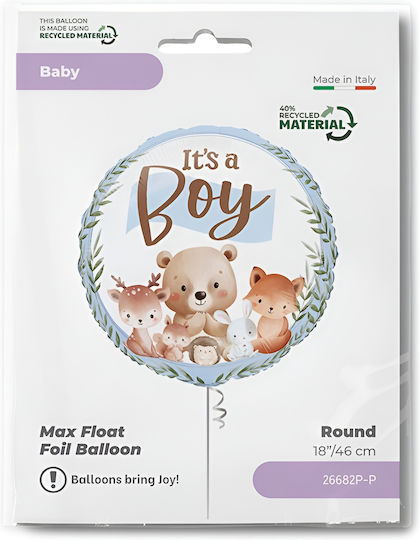 18"" Balloon It's A Boy Forest Vehicles