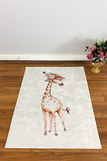SteweHome Παιδικό Χαλί Μαύρο 80x150cm Πάχους 60mm