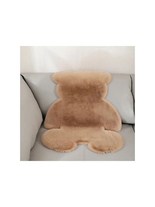 SteweHome Covor Pentru Copii Bej Rotund Cu Diametru 50cm Grosime 60mm