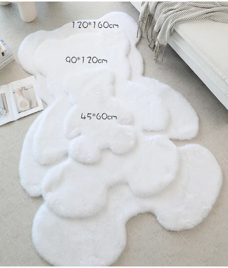 SteweHome Covor Pentru Copii Gri Rotund Cu Diametru 90cm Grosime 60mm
