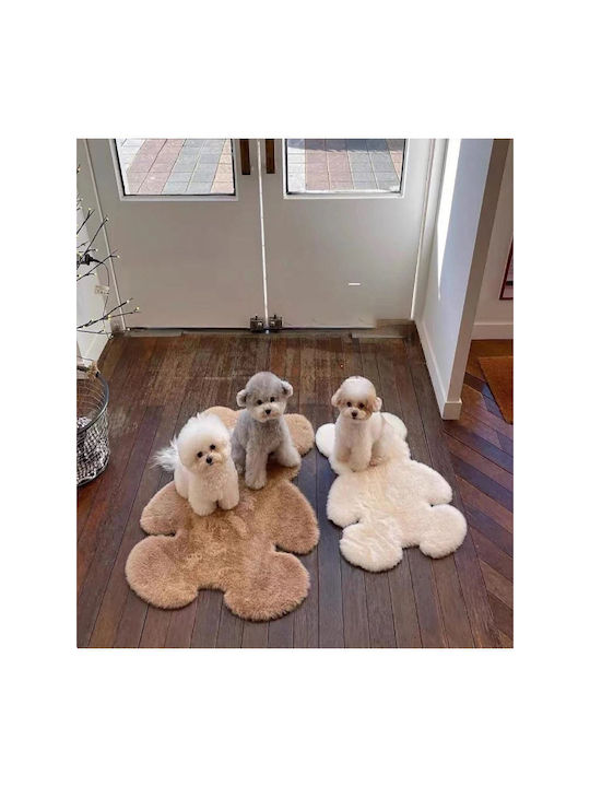 SteweHome Covor Pentru Copii Bej Rotund Cu Diametru 50cm