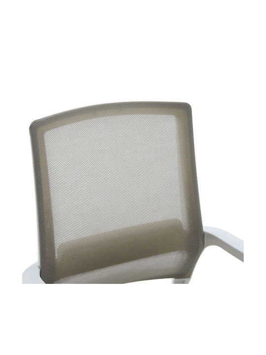 Visitor Chair Palma with Arms in White Colour 46x52x94cm 2pcs