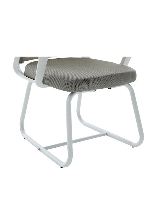 Visitor Chair Palma with Arms in White Colour 46x52x94cm 2pcs