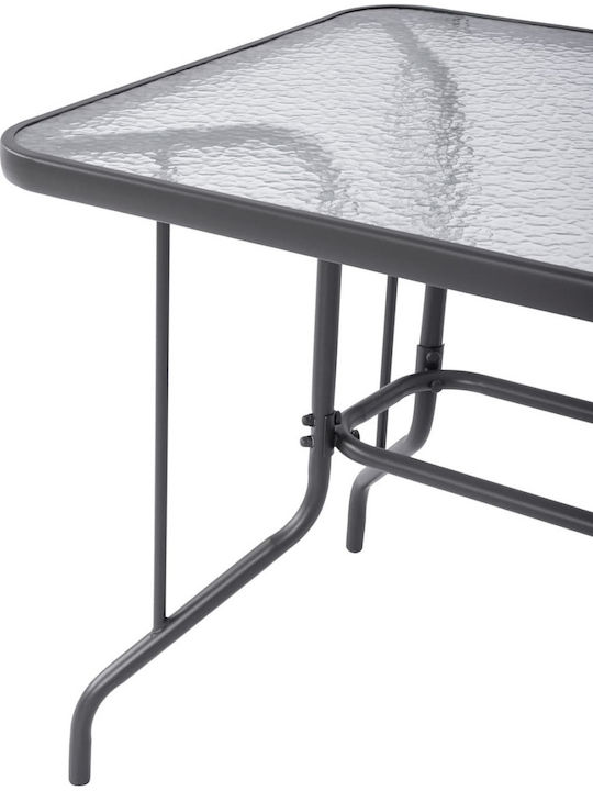 Garten- und Outdoor-Möbelsets 5 Stück Grau