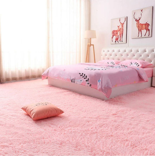 SteweHome Παιδικό Χαλί Ροζ 100x250cm