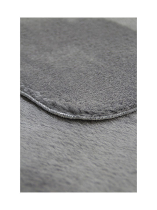 SteweHome Non-Slip Gray Runner Rug 80x290cm