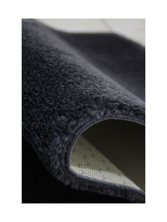 SteweHome Non-Slip Gray Runner Rug 80x290cm
