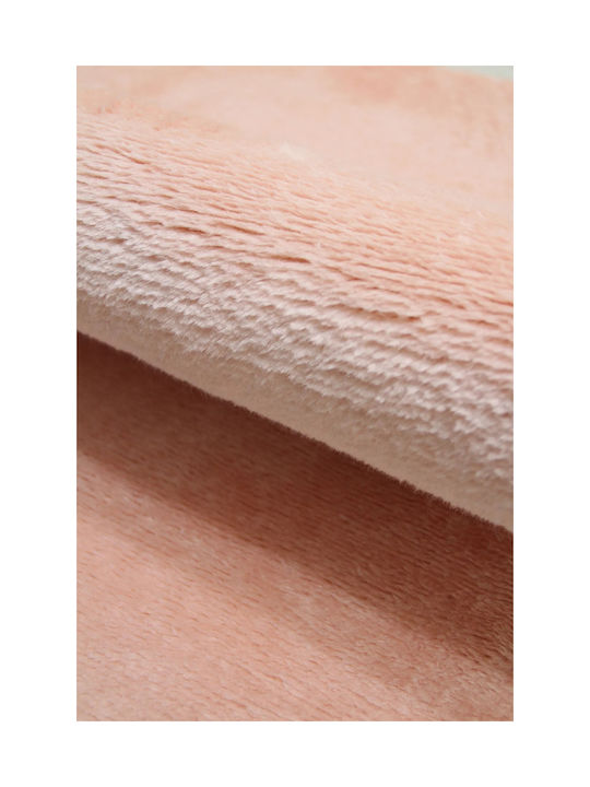 SteweHome Non-Slip Runner Furry Pink Rug 80x290cm