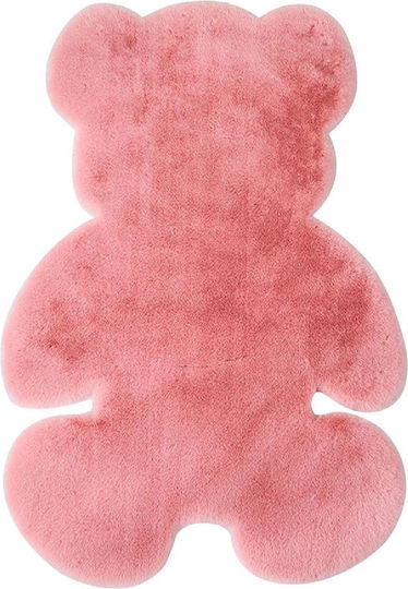 SteweHome Kinderteppich Rosa nach Meter Breite 80cm Dicke 60mm