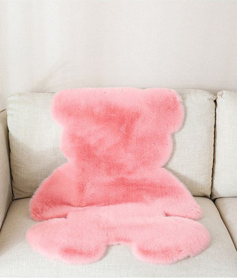 SteweHome Kids Rug Pink By Meter Width 60cm Thickness 60mm
