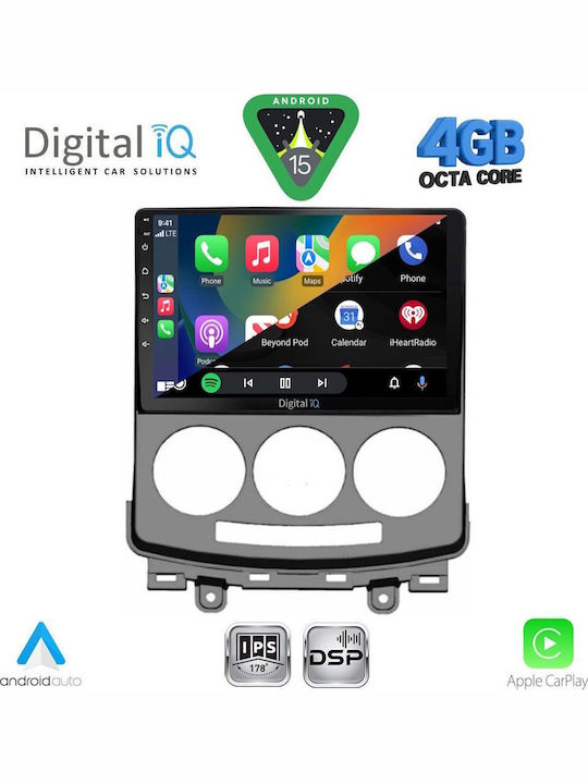 Digital IQ Car Audio System for Mazda 5 2004-2010 (Bluetooth/USB/WiFi/GPS/Apple CarPlay/Android Auto) with 9" Touch Screen