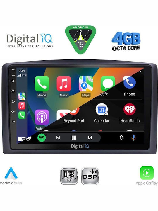Digital IQ Car Audio System for Mercedes-Benz Vito / Viano 2015-2022 (Bluetooth/USB/WiFi/GPS/Apple CarPlay/Android Auto) with 10" Touch Screen