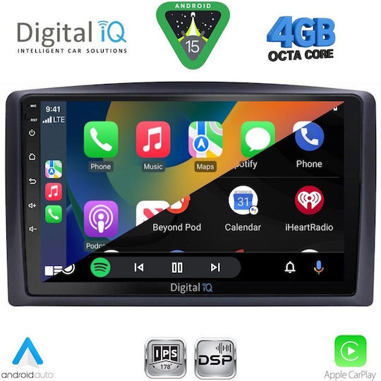 Digital IQ Car Audio System for Mercedes-Benz Vito / Viano 2015-2022 (Bluetooth/USB/WiFi/GPS/Apple CarPlay/Android Auto) with 10" Touch Screen