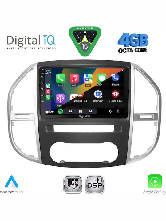 Digital IQ Car Audio System for Mercedes-Benz Vito / Viano 2015 (Bluetooth/USB/WiFi/GPS/Apple CarPlay/Android Auto) with 10" Touch Screen
