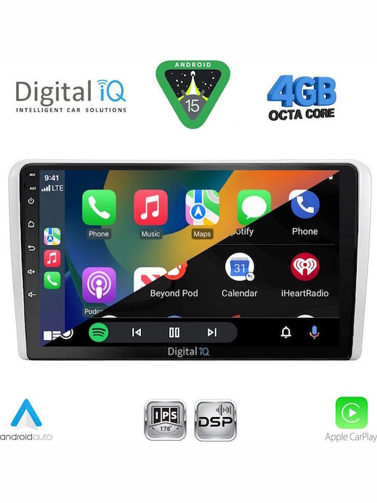 Digital IQ Car Audio System for Opel Corsa / Meriva / Tigra / Vectra 2004-2014 Bluetooth USB WiFi GPS Apple CarPlay Android Auto with 9" Touch Screen