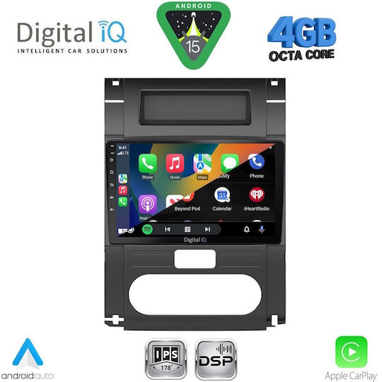 Digital IQ Car Audio System for Nissan X-Trail 2007-2013 Bluetooth USB WiFi GPS Apple CarPlay Android Auto with 10" Touch Screen
