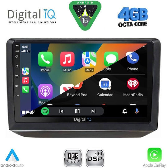 Digital IQ Ηχοσύστημα Αυτοκινήτου για Skoda Fabia 2008-2014 (Bluetooth/USB/WiFi/GPS/Apple-Carplay/Android-Auto) με Οθόνη Αφής 10"