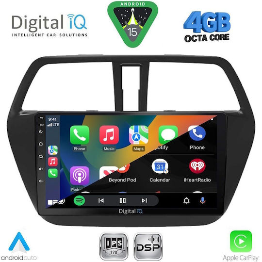 Digital IQ Ηχοσύστημα Αυτοκινήτου για Suzuki SX4 S-Cross 2014-2021 (Bluetooth/USB/WiFi/GPS/Apple-Carplay/Android-Auto) με Οθόνη Αφής 9"