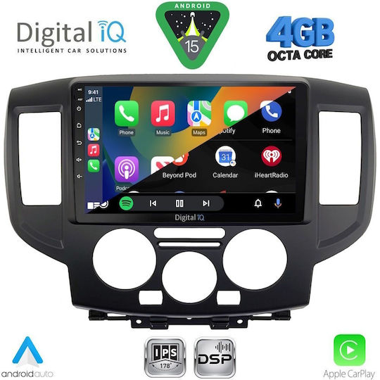 Digital IQ Car Audio System for Nissan NV200 2009-2020 Bluetooth USB WiFi GPS Apple CarPlay Android Auto with 9" Touch Screen