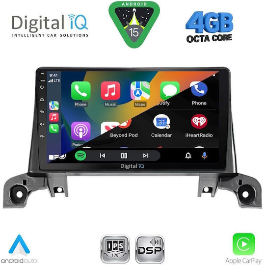 Digital IQ Car Audio System for Peugeot 3008 2016 Bluetooth USB WiFi GPS Apple CarPlay Android Auto with 9" Touch Screen