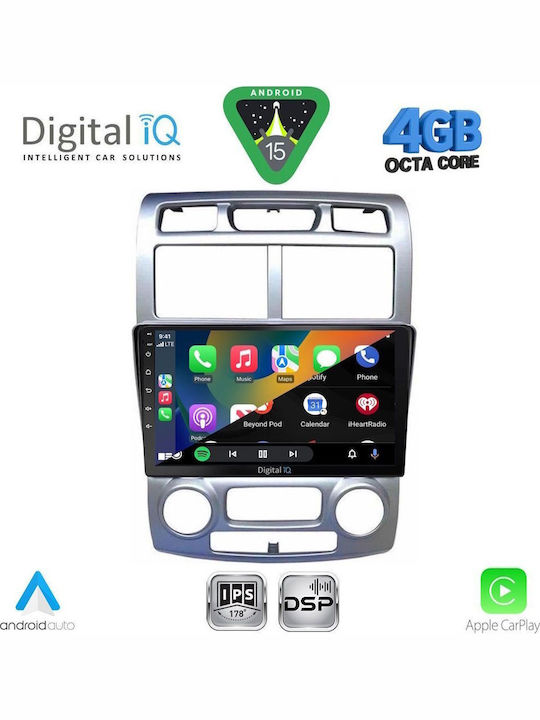Digital IQ Car Audio System for Kia Sportage 2004-2010 with Clima Bluetooth USB WiFi GPS Apple CarPlay Android Auto with 9" Touch Screen