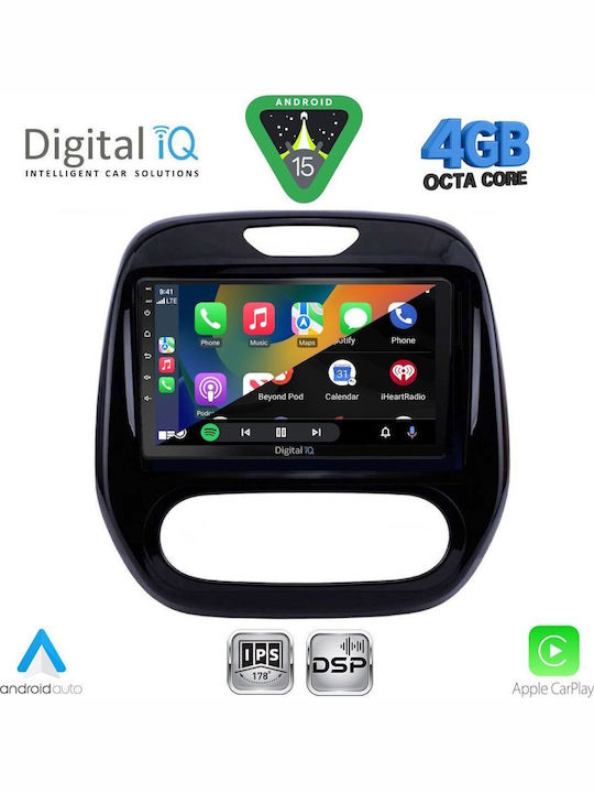Digital IQ Car Audio System for Renault Captur 2013-2019 (Bluetooth/USB/WiFi/GPS/Apple CarPlay/Android Auto) with 9" Touch Screen
