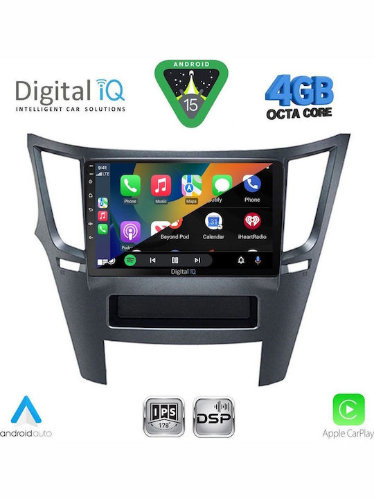 Digital IQ Car Audio System for Subaru Legacy / Outback 2009-2014 Bluetooth USB WiFi GPS Apple CarPlay Android Auto with 9" Touch Screen